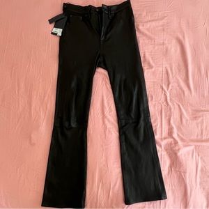 Rag and bone lamb leather pants